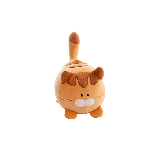 Cat Sherlock Plush Puff Soft Toy Beige Brown (16cmHT)