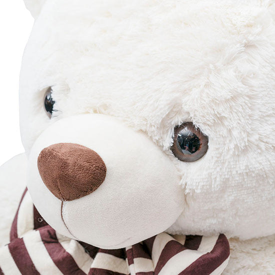 Liam Giant Teddy Bear Off White (105cmHT)