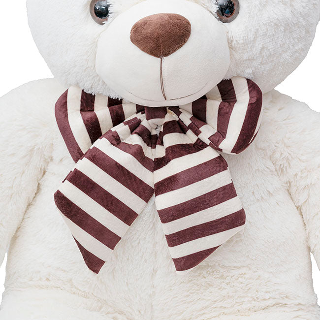 Liam Giant Teddy Bear Off White (105cmHT)
