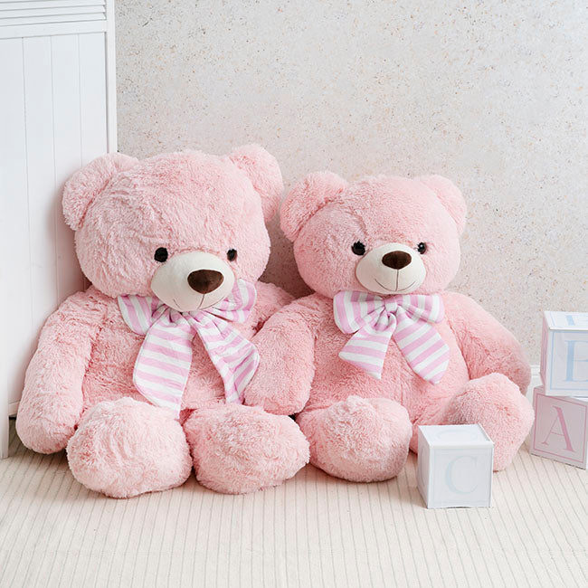 Liam Soft Giant Teddy Bear Soft Pink (130cmHT/90cmST)