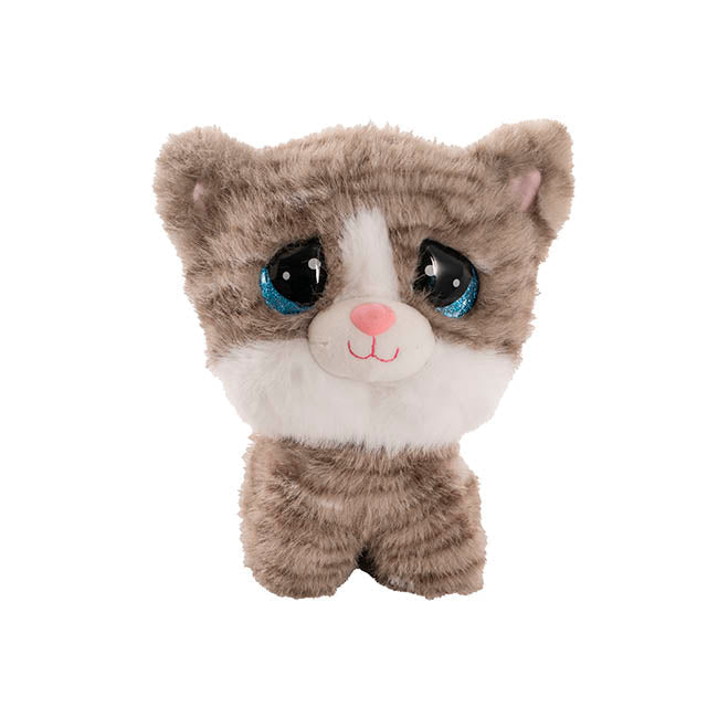 Cat Luna Plush Soft Toy Grey (24cmST)