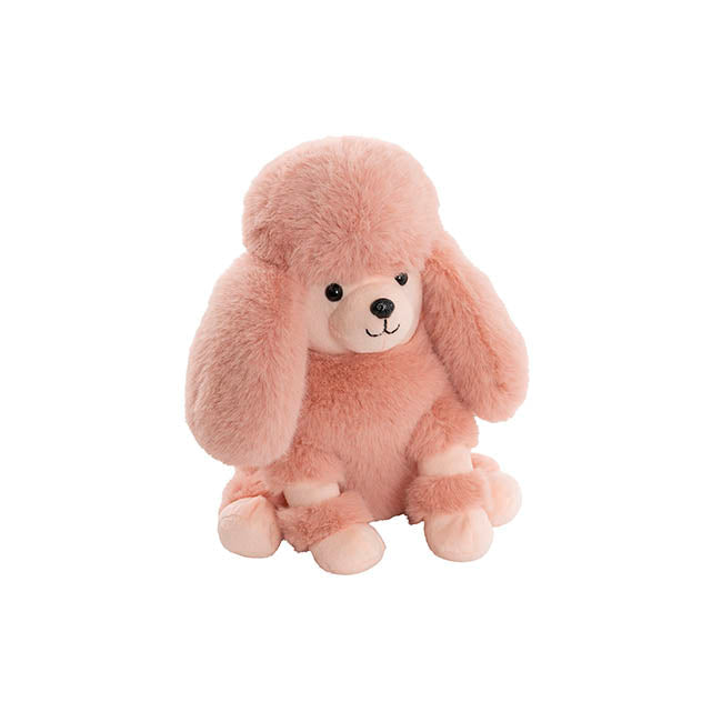 Poodle Posh Plush Soft Toy Dusty Pink (25cmST)