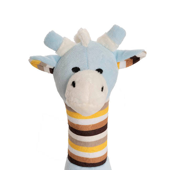 Thomas Giraffe Hand Rattle Baby Blue & Brown (15cmHT)