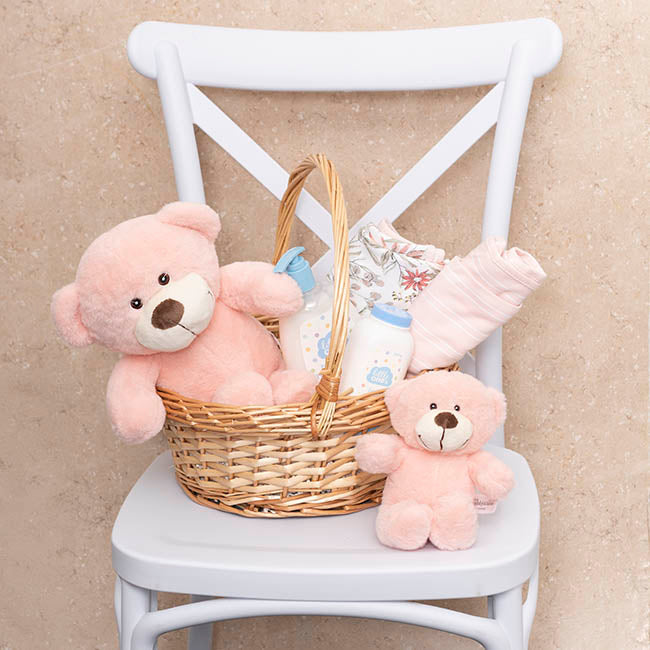 Mr Snuggles Plush Teddy Bear Pastel Peach (25cmST)