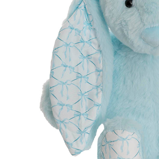 Petals Bunny w Bow Pattern Eco Plush Blue (30cm.ST)