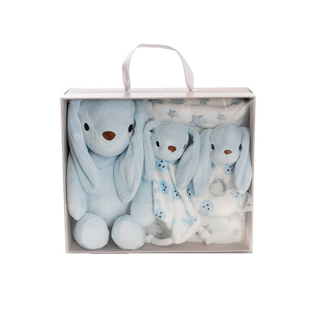 Flopsy Bunny Gift Set Accessories & Blanket Blue (23cmST)