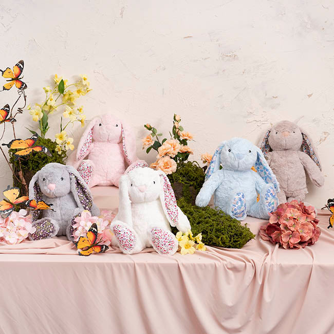 Bunny Lucy Plush Soft Toy Light Grey (25cmST)