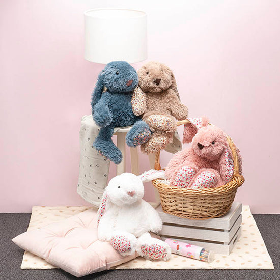 Bunny Petals Plush Soft Toy White (40cmHT)