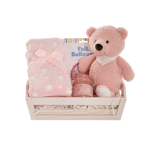 Teddy Bear Jamie Gift Baby Hamper Soft Pink