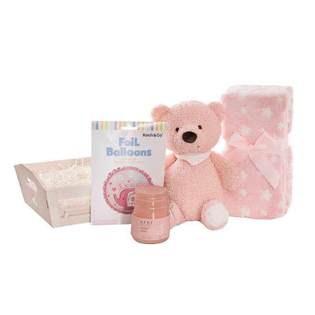 Teddy Bear Jamie Gift Baby Hamper Soft Pink