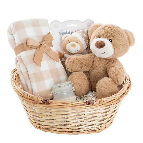 Teddy Bear Louie Gift Baby Hamper Brown