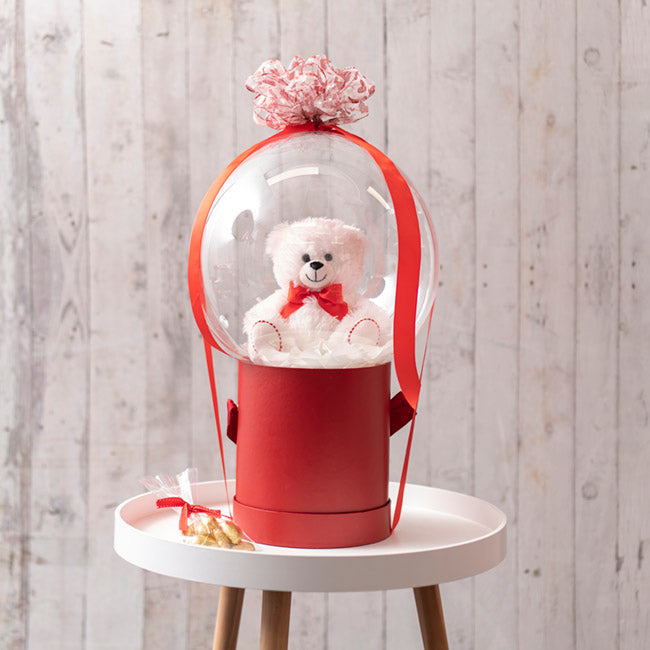 Teddy Bear Theo w I Love You Heart White (25cm.ST)